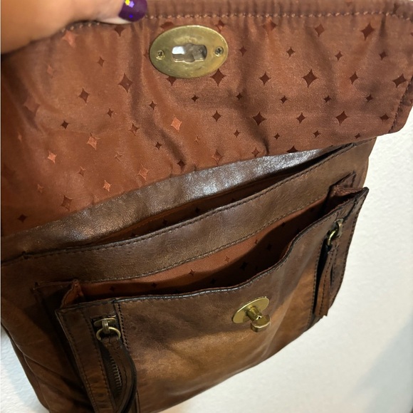 Fossil Stanton Traveler Crossbody Leather Bag | lamb hide | classic | basics - Picture 6 of 16